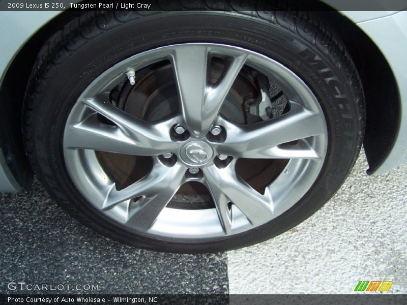 Tungsten Pearl / Light Gray 2009 Lexus IS 250