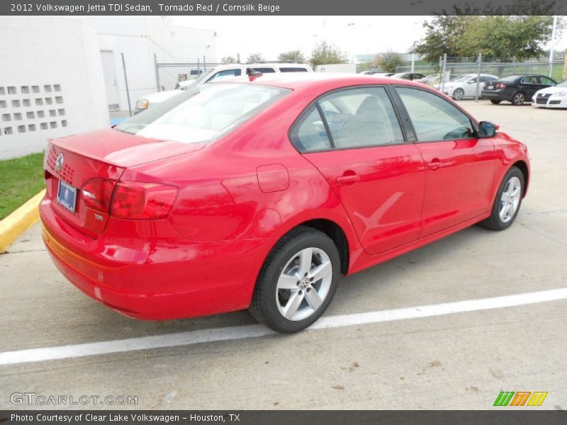 Tornado Red / Cornsilk Beige 2012 Volkswagen Jetta TDI Sedan