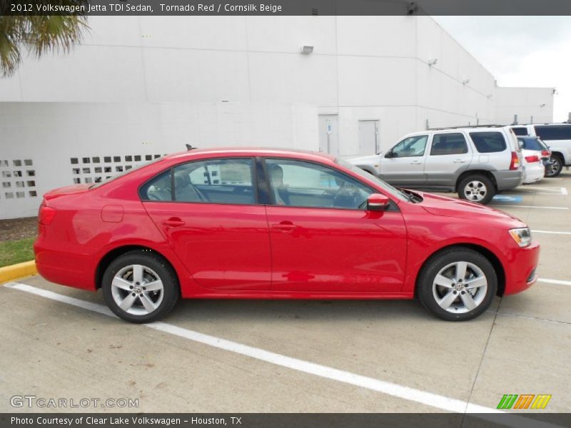 Tornado Red / Cornsilk Beige 2012 Volkswagen Jetta TDI Sedan