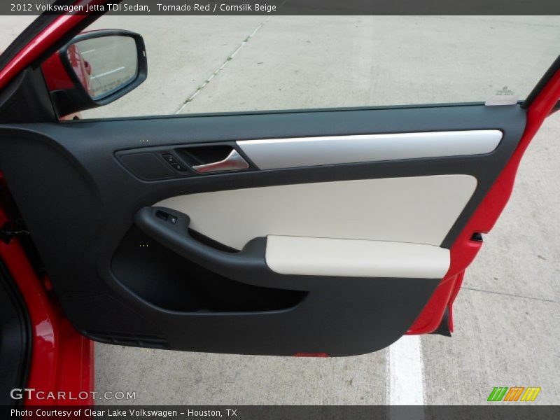 Tornado Red / Cornsilk Beige 2012 Volkswagen Jetta TDI Sedan