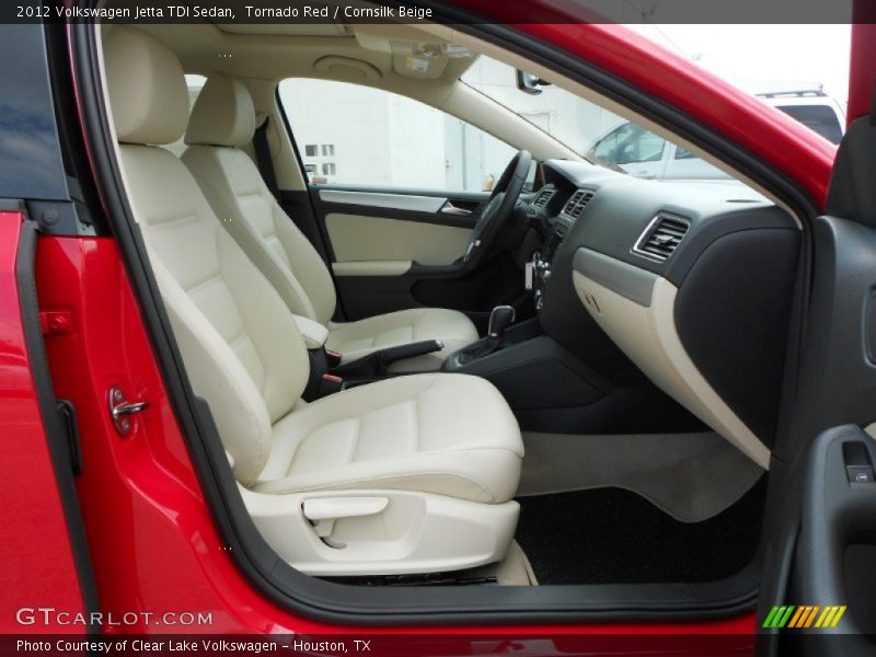 Tornado Red / Cornsilk Beige 2012 Volkswagen Jetta TDI Sedan