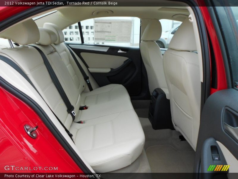 Tornado Red / Cornsilk Beige 2012 Volkswagen Jetta TDI Sedan