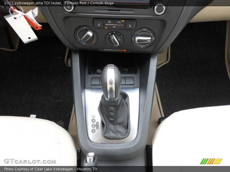 Tornado Red / Cornsilk Beige 2012 Volkswagen Jetta TDI Sedan
