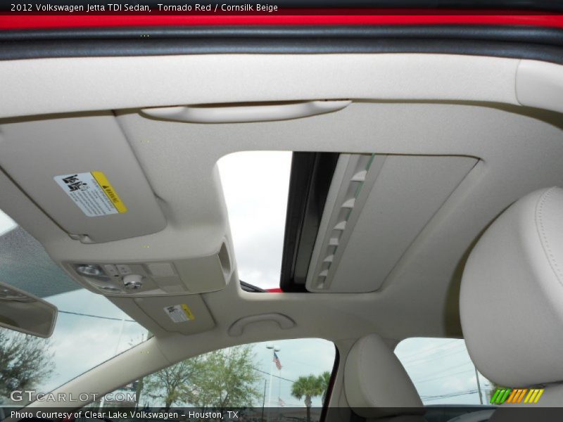 Tornado Red / Cornsilk Beige 2012 Volkswagen Jetta TDI Sedan