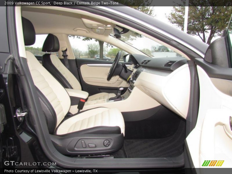 Deep Black / Cornsilk Beige Two-Tone 2009 Volkswagen CC Sport