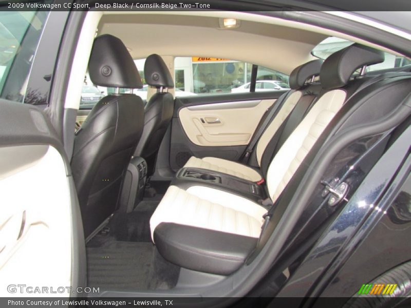 Deep Black / Cornsilk Beige Two-Tone 2009 Volkswagen CC Sport