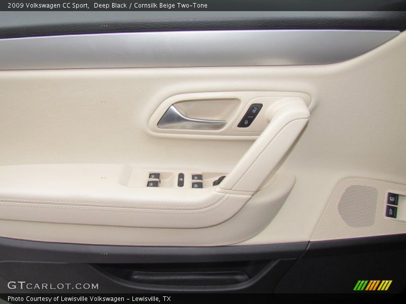 Deep Black / Cornsilk Beige Two-Tone 2009 Volkswagen CC Sport