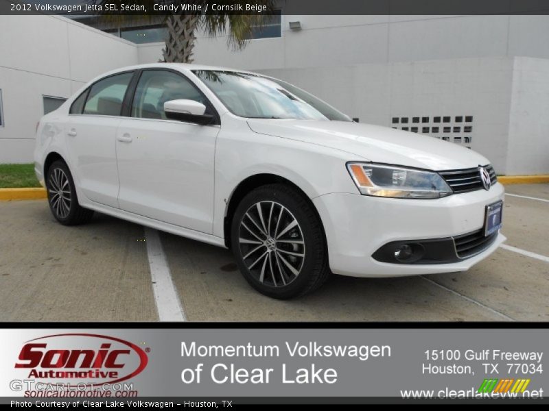 Candy White / Cornsilk Beige 2012 Volkswagen Jetta SEL Sedan