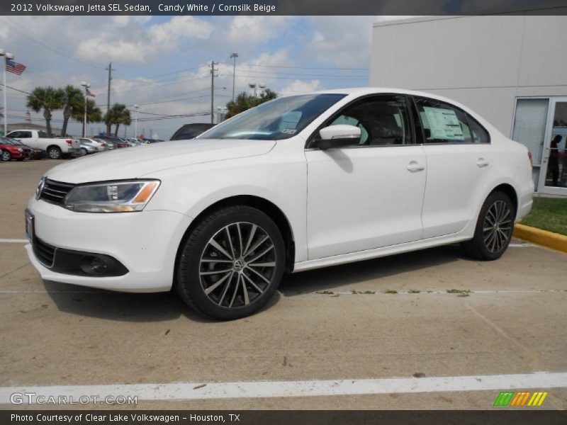 Candy White / Cornsilk Beige 2012 Volkswagen Jetta SEL Sedan