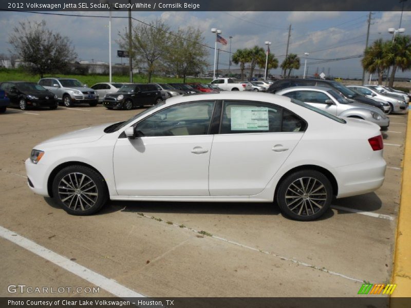 Candy White / Cornsilk Beige 2012 Volkswagen Jetta SEL Sedan