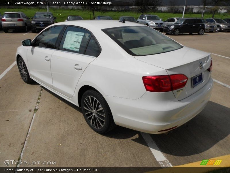 Candy White / Cornsilk Beige 2012 Volkswagen Jetta SEL Sedan