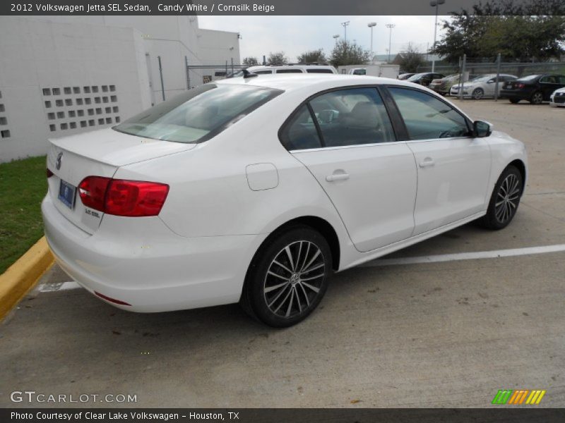 Candy White / Cornsilk Beige 2012 Volkswagen Jetta SEL Sedan