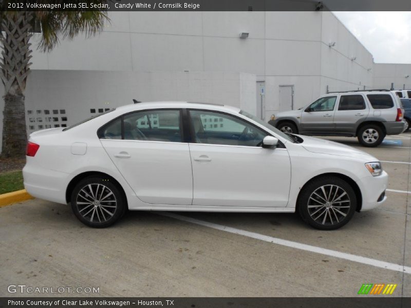 Candy White / Cornsilk Beige 2012 Volkswagen Jetta SEL Sedan