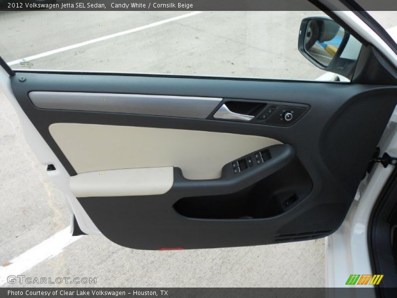 Candy White / Cornsilk Beige 2012 Volkswagen Jetta SEL Sedan