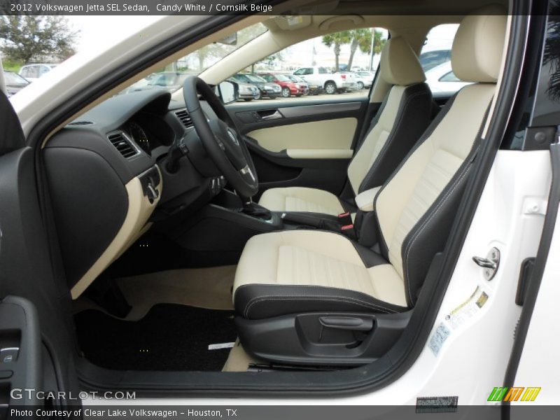 Candy White / Cornsilk Beige 2012 Volkswagen Jetta SEL Sedan
