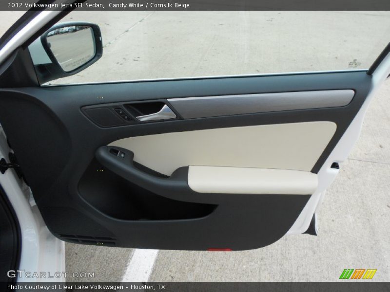 Candy White / Cornsilk Beige 2012 Volkswagen Jetta SEL Sedan