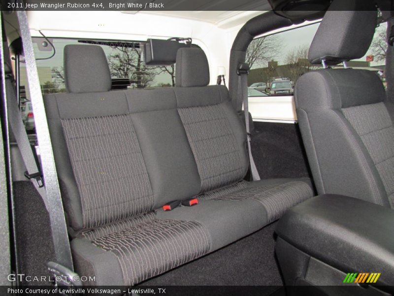 Rear Seat of 2011 Wrangler Rubicon 4x4