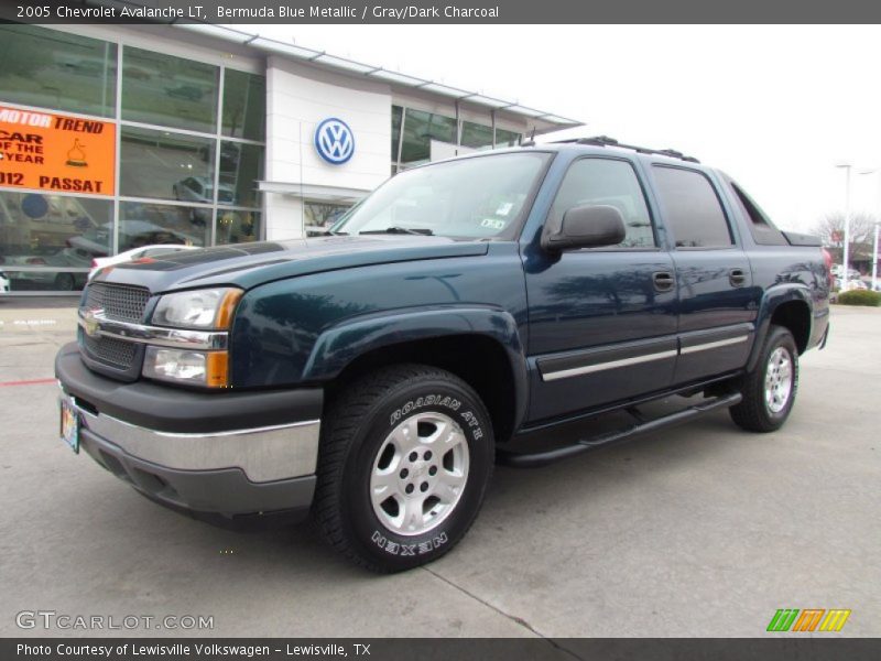 Bermuda Blue Metallic / Gray/Dark Charcoal 2005 Chevrolet Avalanche LT