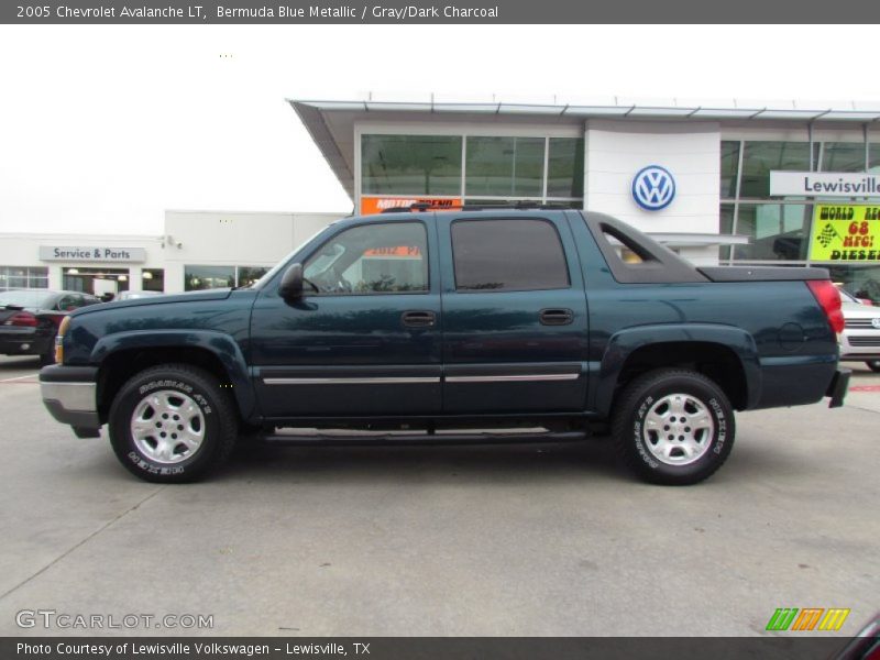 Bermuda Blue Metallic / Gray/Dark Charcoal 2005 Chevrolet Avalanche LT