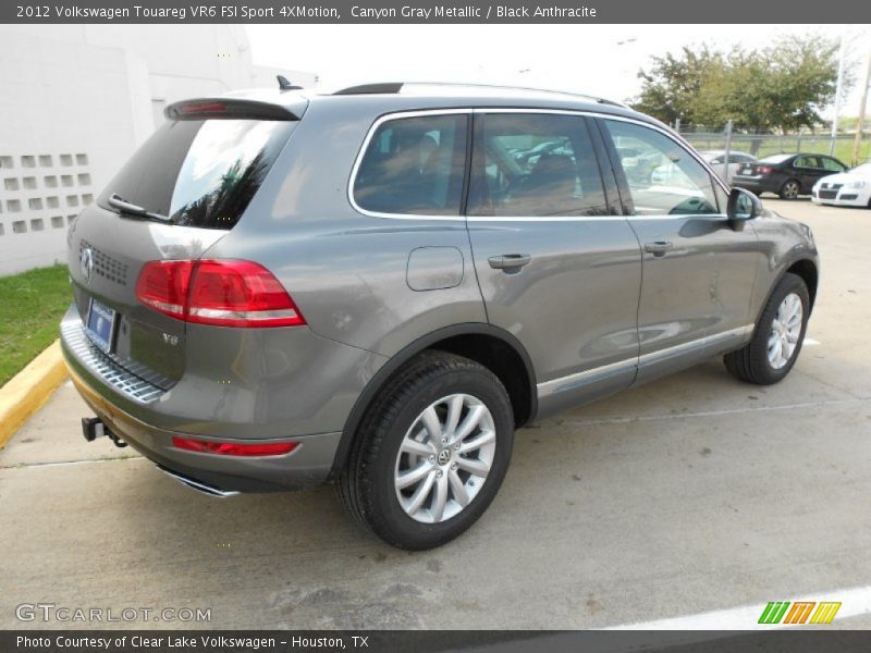 Canyon Gray Metallic / Black Anthracite 2012 Volkswagen Touareg VR6 FSI Sport 4XMotion