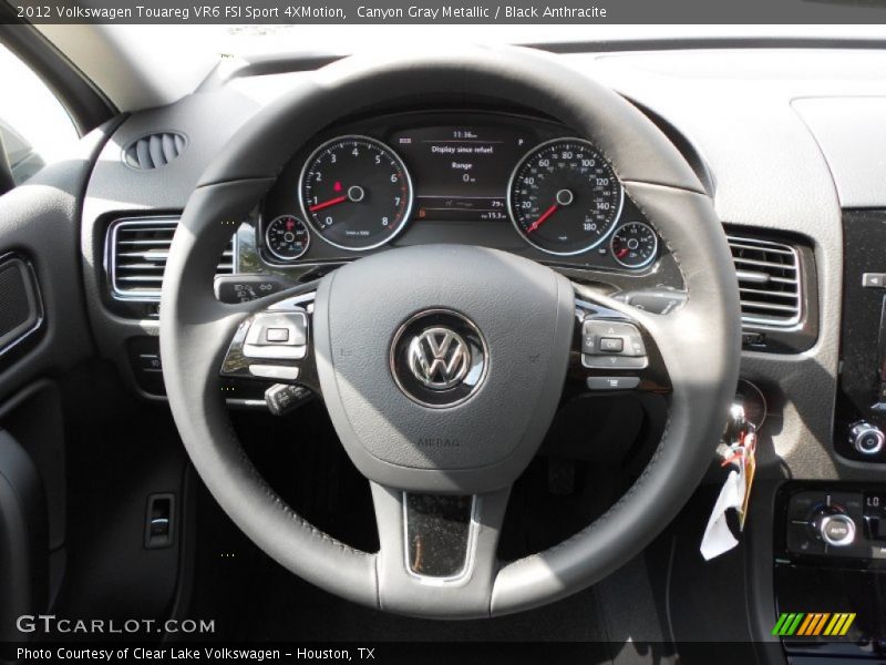 Canyon Gray Metallic / Black Anthracite 2012 Volkswagen Touareg VR6 FSI Sport 4XMotion