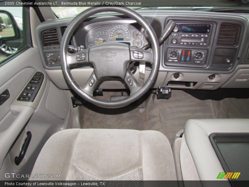 Bermuda Blue Metallic / Gray/Dark Charcoal 2005 Chevrolet Avalanche LT