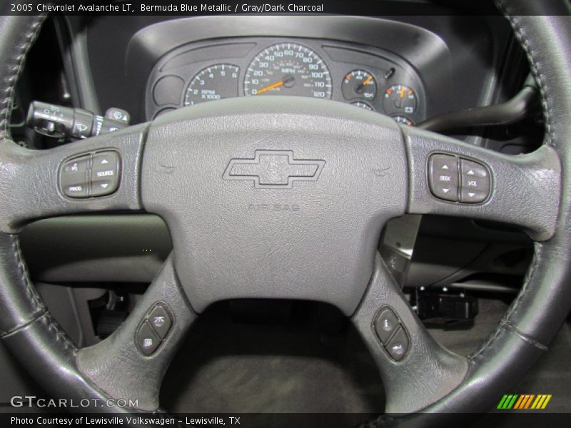 Bermuda Blue Metallic / Gray/Dark Charcoal 2005 Chevrolet Avalanche LT