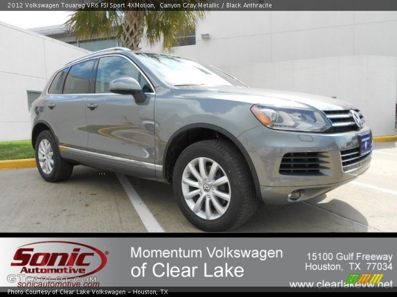 Canyon Gray Metallic / Black Anthracite 2012 Volkswagen Touareg VR6 FSI Sport 4XMotion