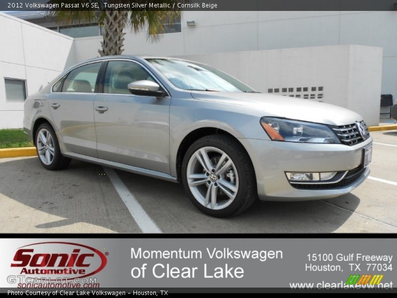 Tungsten Silver Metallic / Cornsilk Beige 2012 Volkswagen Passat V6 SE