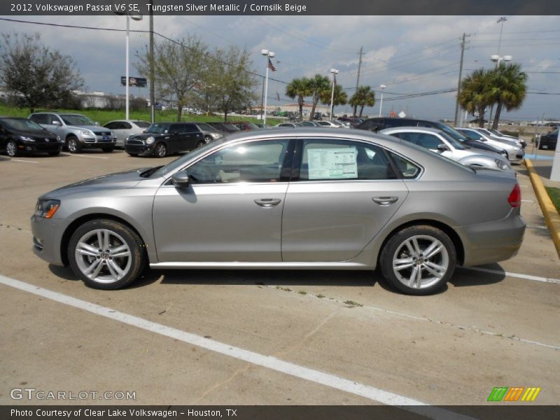 Tungsten Silver Metallic / Cornsilk Beige 2012 Volkswagen Passat V6 SE