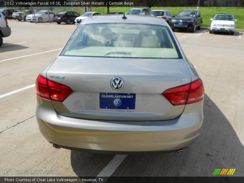 Tungsten Silver Metallic / Cornsilk Beige 2012 Volkswagen Passat V6 SE