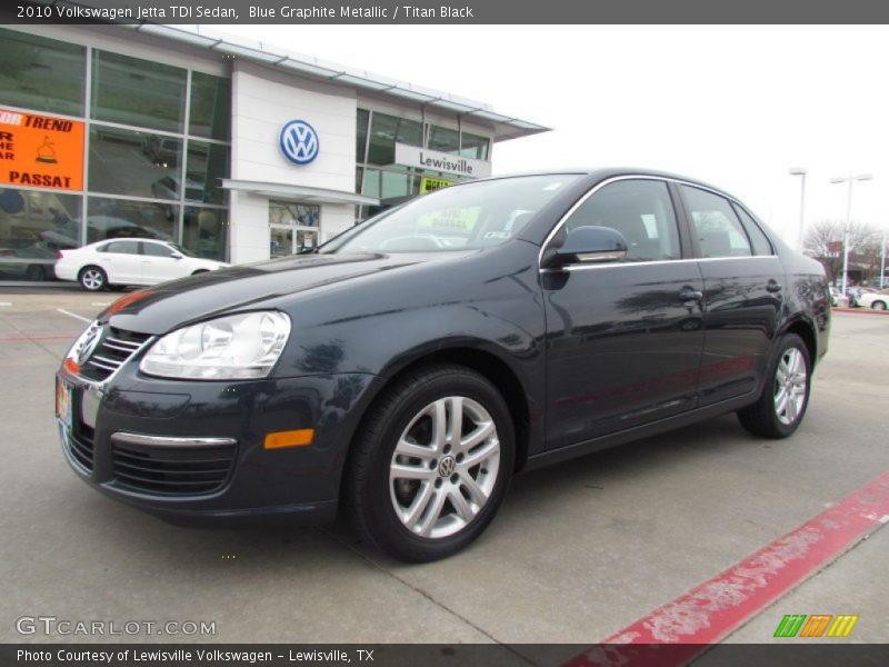 Blue Graphite Metallic / Titan Black 2010 Volkswagen Jetta TDI Sedan