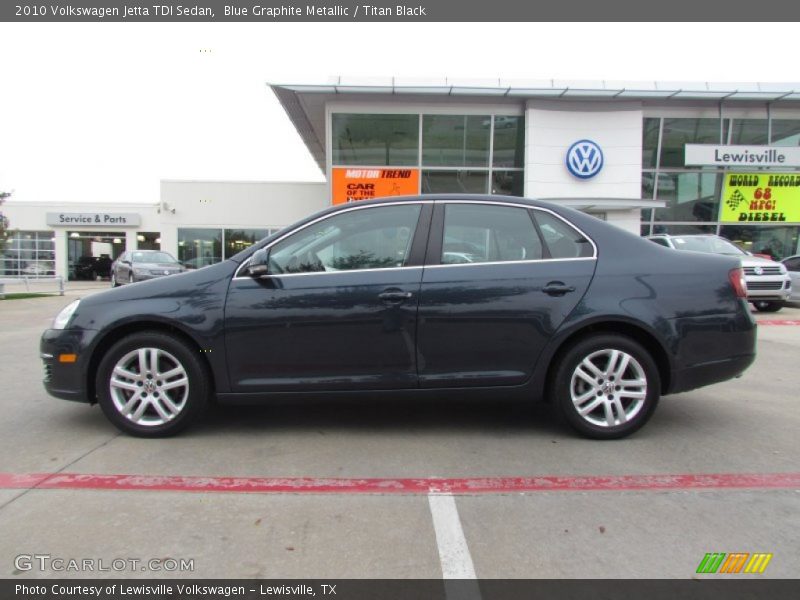 Blue Graphite Metallic / Titan Black 2010 Volkswagen Jetta TDI Sedan