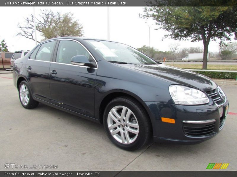 Blue Graphite Metallic / Titan Black 2010 Volkswagen Jetta TDI Sedan