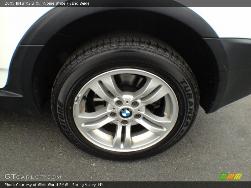 Alpine White / Sand Beige 2005 BMW X3 3.0i
