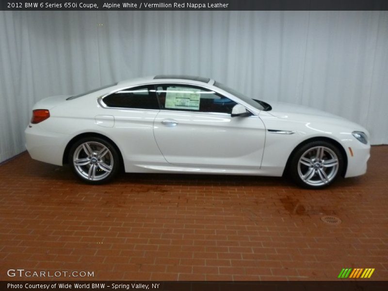  2012 6 Series 650i Coupe Alpine White