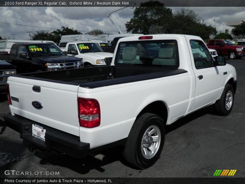 Oxford White / Medium Dark Flint 2010 Ford Ranger XL Regular Cab