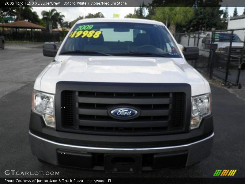 Oxford White / Stone/Medium Stone 2009 Ford F150 XL SuperCrew