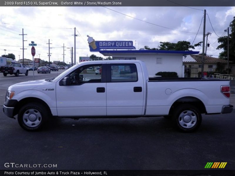 Oxford White / Stone/Medium Stone 2009 Ford F150 XL SuperCrew