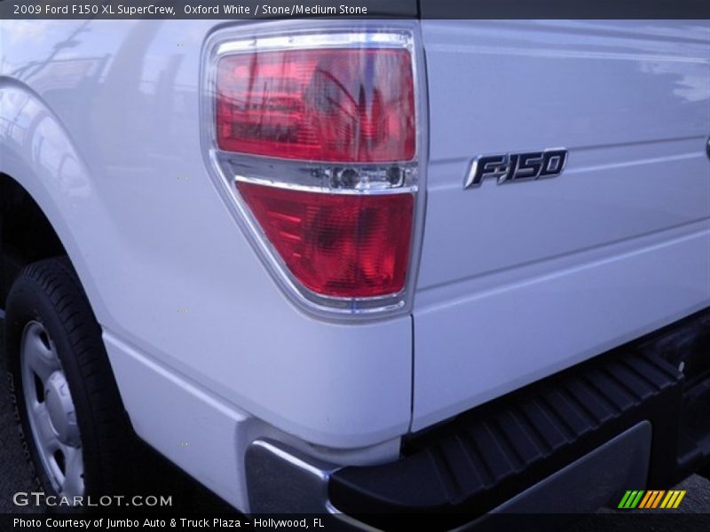 Oxford White / Stone/Medium Stone 2009 Ford F150 XL SuperCrew