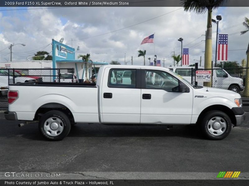 Oxford White / Stone/Medium Stone 2009 Ford F150 XL SuperCrew