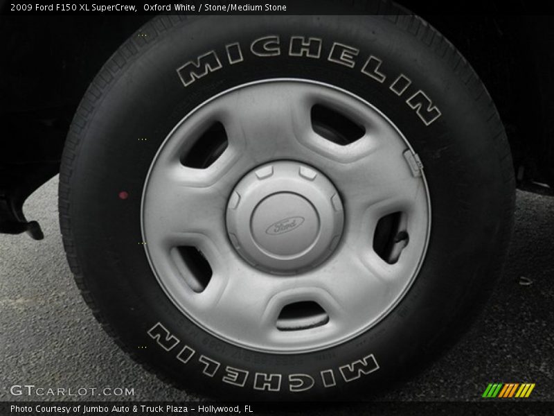 Oxford White / Stone/Medium Stone 2009 Ford F150 XL SuperCrew