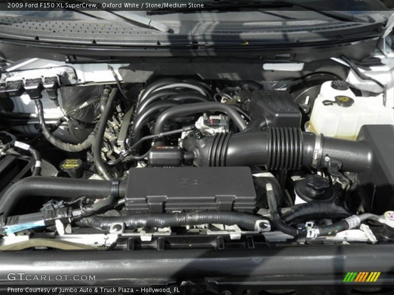 Oxford White / Stone/Medium Stone 2009 Ford F150 XL SuperCrew