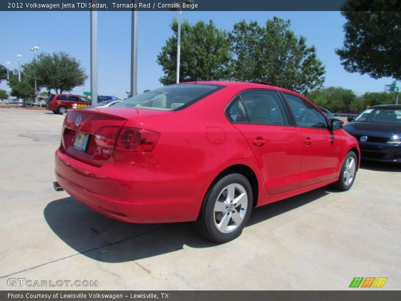 Tornado Red / Cornsilk Beige 2012 Volkswagen Jetta TDI Sedan