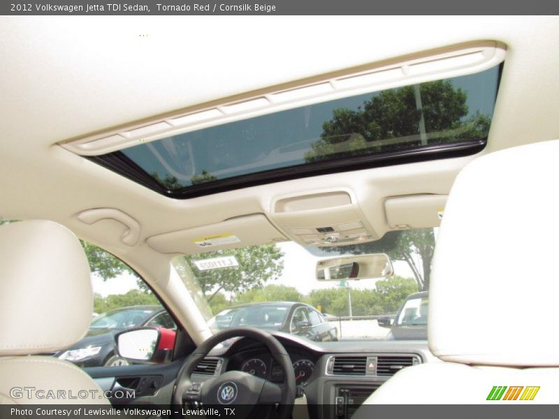 Tornado Red / Cornsilk Beige 2012 Volkswagen Jetta TDI Sedan