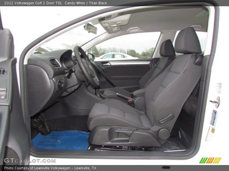  2012 Golf 2 Door TDI Titan Black Interior