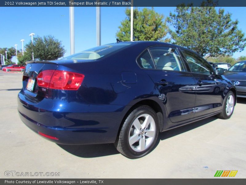 Tempest Blue Metallic / Titan Black 2012 Volkswagen Jetta TDI Sedan