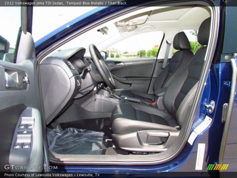 Tempest Blue Metallic / Titan Black 2012 Volkswagen Jetta TDI Sedan