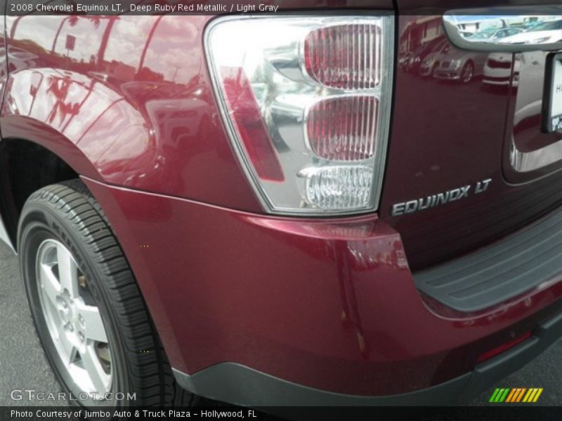 Deep Ruby Red Metallic / Light Gray 2008 Chevrolet Equinox LT