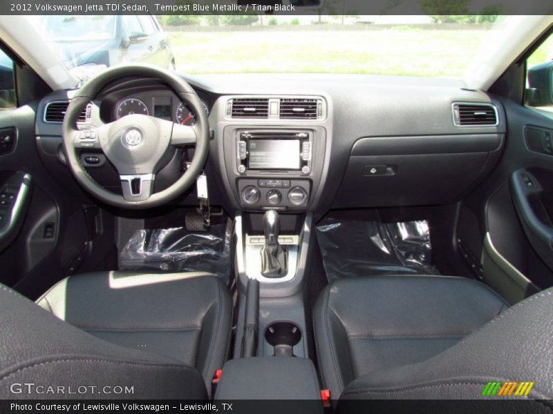 Tempest Blue Metallic / Titan Black 2012 Volkswagen Jetta TDI Sedan